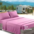 thumbnail image 2 of Nestl RV/Short Queen Bed Sheets Set Bedding Sheets Set for Campers, 4-Piece Bed Set, Deep Pockets Fitted Sheet, 100% Luxury Soft Microfiber, Hypoallergenic, Cool & Breathable, Light Pink, 2 of 5