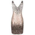 thumbnail image 6 of PrettyGuide Women's Sequin Cocktail Dress V Neck Bodycon Glitter Party Dress, 6 of 8