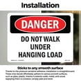 thumbnail image 3 of Do Not Walk Under Hanging Load OSHA Danger Vinyl Decal Label 18 Inch x 12 Inch - 10 Pack, 3 of 6