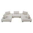 thumbnail image 5 of Modular Deep Tufted Sectional Sofa Set, Beige, Fabric, Modern Contemporary French Country, Living Lounge Cafe Room Hotel Lobby Hospitality, 5 of 9