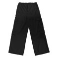 thumbnail image 4 of LIIPEE Loose Fit Cargo Pants For Women Casual Solid Color Elastic Waist Wide Leg Trousers With Multiple Pockets Ladies Everyday Versatile Pants,S, 4 of 5