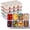 Multi, variant on 2 Pack Snackle Box Container with Lids, Dishwasher Safe 8 Compartment Divided Snack Serving Tray Platterbox, Protable No-Scatter Snacklebox Snack Container for Adult, Kids, Family, Travel, Party,