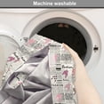 thumbnail image 6 of Newspaper Dog Crate Cover, Retro Style Newspaper Pages with Colorful Ornamental Elements Illustration, Easy to Use Pet Kennel Cover for Dogs, 35" x 23" x 27", Black White Pink, by Ambesonne, 6 of 6
