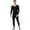 Black, variant on Fshiont Mens Thermal Underwear Set Fleece Lined Long Johns Base Layer Winter Clothes Top Bottom Elasticity​ Black XL