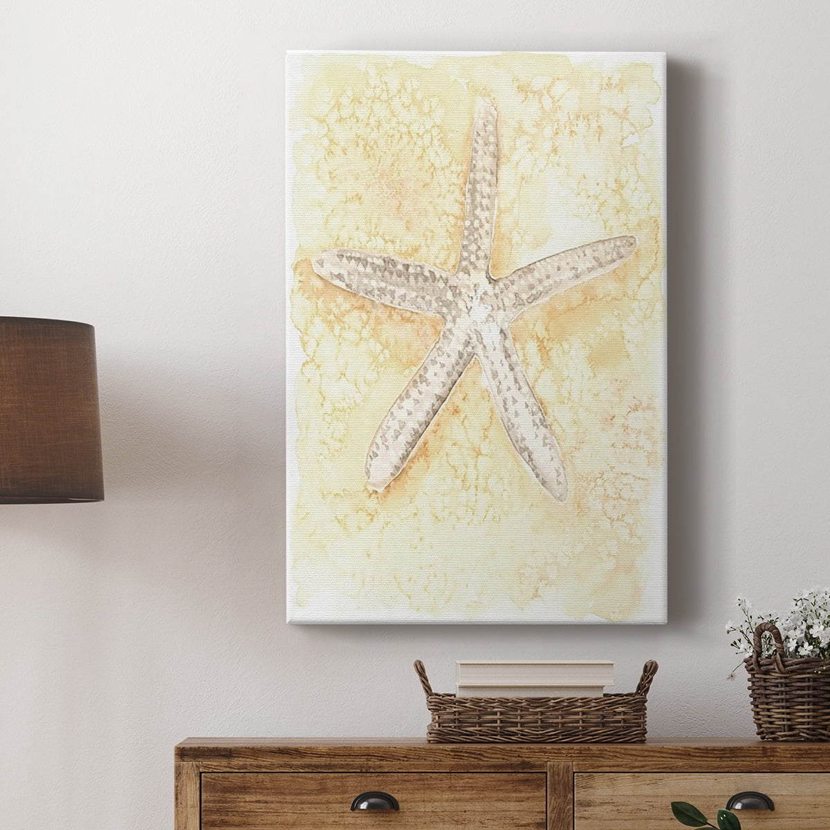 Salty Seashell I Premium Gallery Wrapped Canvas - Ready to Hang