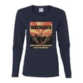 thumbnail image 3 of WAYMAKER Miracle Worker Promise Keeper Inspirational/Christian Womens Graphic Long Sleeve T-Shirt, Navy, X-Large, 3 of 5