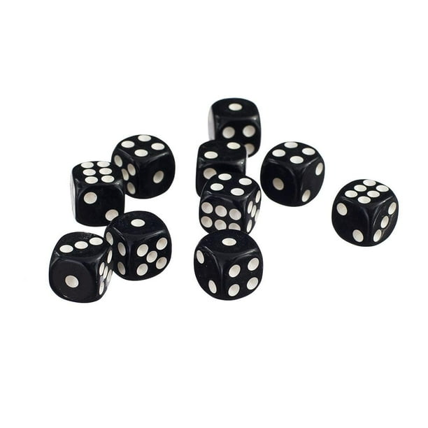 50pcs Juguetes Dados Aprendizaje Matemáticas Dados Opacos 6TRPG Muebles Toque Juguetes Juegos Yotijar Dados de varios lados