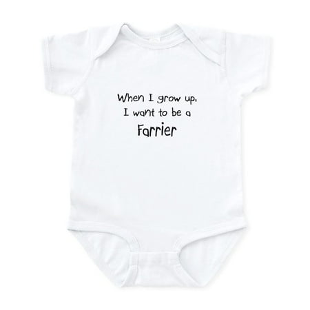 

CafePress - When I Grow Up I Want To Be A Farrier Infant Bodys - Baby Light Bodysuit Size Newborn - 24 Months