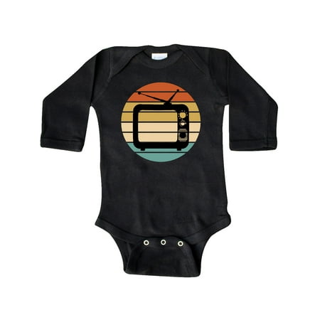 

Inktastic Televison TV Vintage Retro Sunset Gift Baby Boy or Baby Girl Long Sleeve Bodysuit