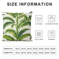 thumbnail image 5 of COMIO  Tropical Leaves Throw Pillow Covers Green Palm Leaf Decorative Pillow Cases Outdoor Cushion Covers for Sofa Couch Garden Home Decor, 5 of 5
