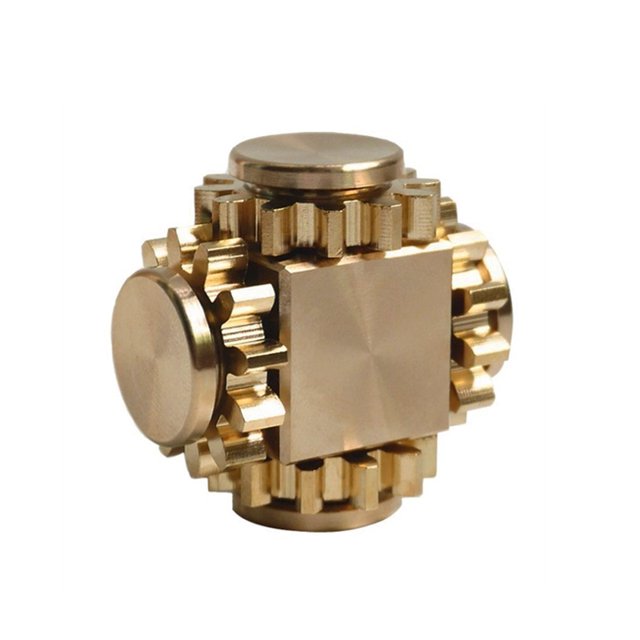 Fingertip Gyro Gear Linkage Cube Pure Copper Finger Mechanical Gyro Juguete De Descompresión Para Adultos Eigraketly FN002318-00