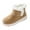 Beige, variant on CAICJ98 Women's Snow Boots Warm Lining Mini Ankle Boots With Fluffy Trim and Buckle Decor Slip On Comfort Shoes Winter Boots for Women (Beige,Size 6)
