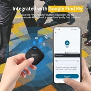 RSH Bluetooth Tracker Smart Tag 4 Pack, Android Compatible with Google Find Hub, Item Finder Key Finder for Wallet, Backpack & Pet Collar, Black