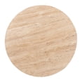 thumbnail image 4 of Baxton Studio Prospero Round Travertine Coffee Table - Modern Accent Table with Mango Wood Frame for Living Room or Seating Areas, 4 of 7