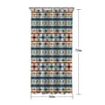 thumbnail image 5 of Blue and Orange Geometric Boho Pattern Shower Curtain 36"x72" ,Bathroom Decorative Shower Curtains Set with 12 Hooks,Modern Waterproof Washable Shower Curtain, 5 of 6