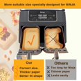 thumbnail image 3 of 250PCS Air Fryer Liners,Air Fryer Accessories for Ninja Foodi Dual Air Fryer DZ201/DZ401 (250PCS Rectangle 8.1 x 5.3 inch), 3 of 8