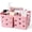 Pink, variant on Portable Shower Caddy Plastic Shower Basket Organizer Divided Bathroom Caddy Storage Cleanning Caddy Tote with Handle for College, Dorm Room, Kitchen, Black