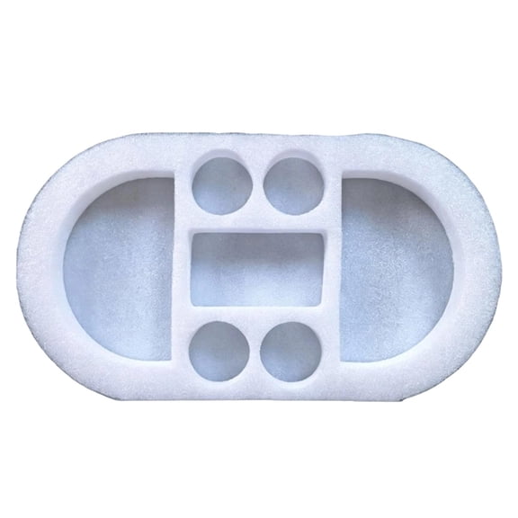 Leeye Floating Pool Tray, 19.7 x 11.8 Inch Inflatable Drink & Snack Holder for Pool, Waterproof Serving Tray with Cup Holders