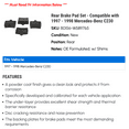 thumbnail image 2 of Rear Brake Pad Set - Compatible with 1997 - 1998 Mercedes-Benz C230, 2 of 2