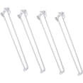 thumbnail image 1 of MEETWARM 16" Foldable Hairpin Legs, White Metal Folding Table Legs, DIY Furniture Legs for Coffee End Tables Side Table Laptop Table Mini Desk, with Rubber Pads & Screws, Set of 4, 1 of 6