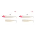 thumbnail image 2 of sweethay 12g 25g cabeza de plomo suave Minnow Señuelos de Pesca Wobblers de silicona Head cebos artificiales manivela anzuelo pesca sábalo Type7 NO7, 2 of 6