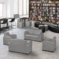 thumbnail image 3 of Nova Lounge Vinyl Chair in Grey, 3 of 10