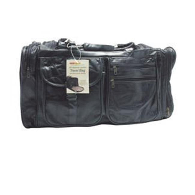 patchwork leather duffle bag