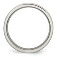 thumbnail image 2 of Auriga Stainless Steel Polished 5 mm Flat Band for Women Size 11.5, 2 of 6