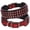 Red, variant on Pet Artist 2-Inch Wide Retro Studded Dog Collar - Genuine Leather, Rivet Heavy Duty, Adjustable for Large Dogs
