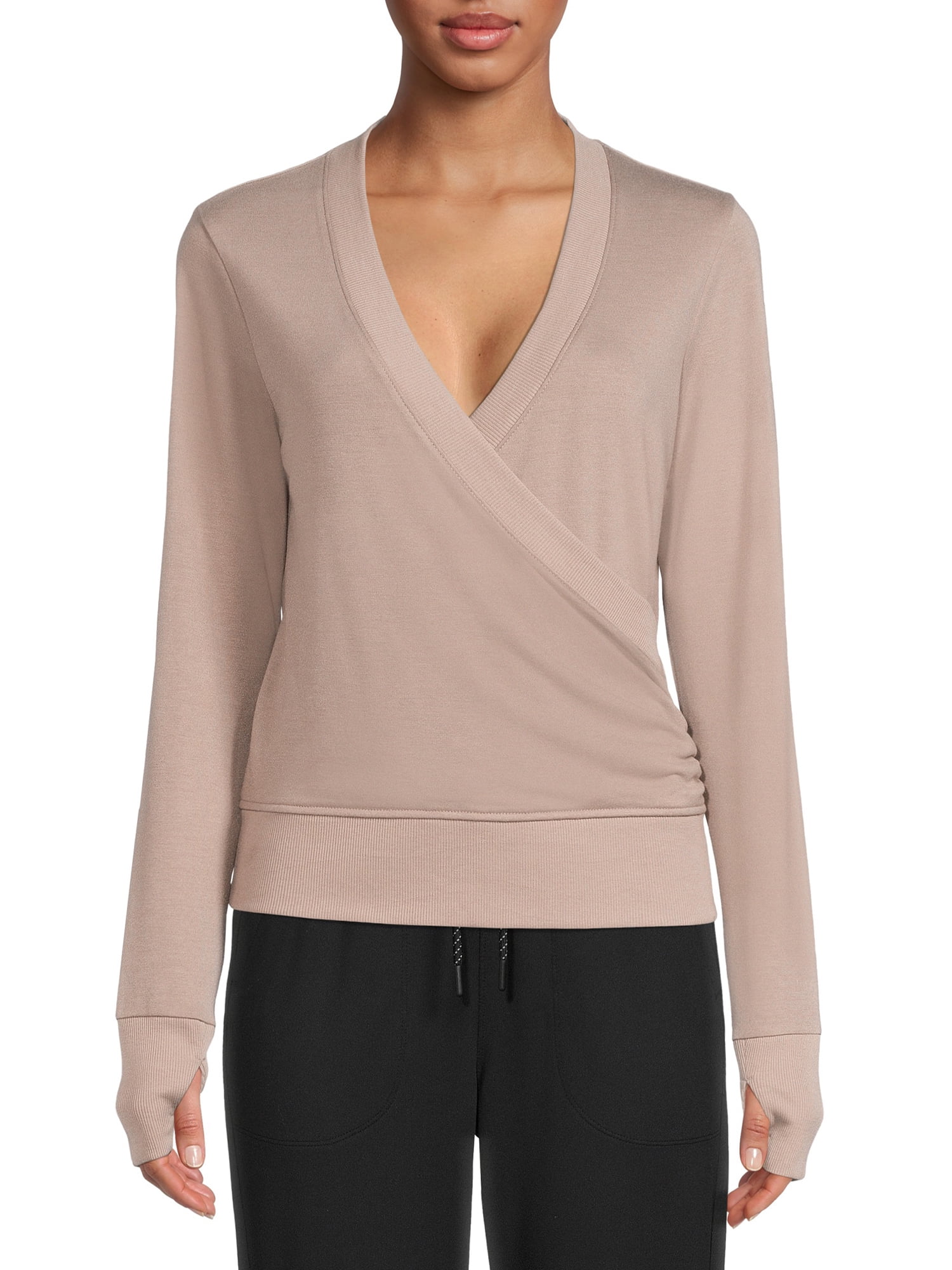 Avia Women’s Long Sleeve Wrap Yoga Top