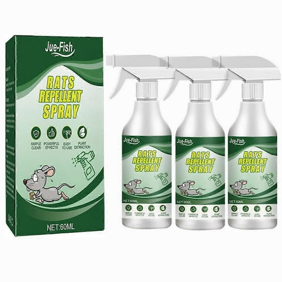 1-3PCS Oil Mice Or Rodent Repellent Spray 60ml Mouse Repellent Peppermint Oil Spray