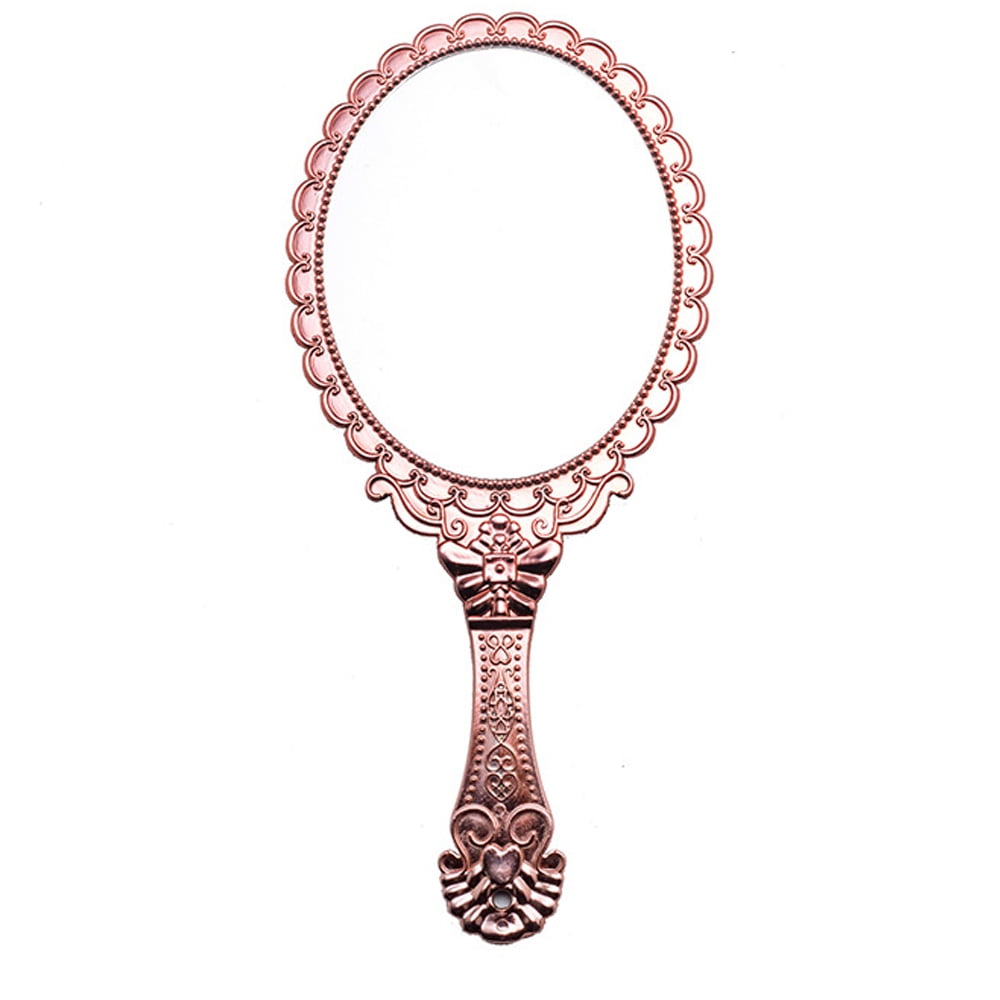 Hand Mirror Vintage Handheld Mirror with Handle Vanity Makeup Mirror