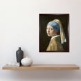 thumbnail image 2 of Johannes Vermeer Girl With a Pearl Earring Old Master Painting Portrait Art Print Framed Poster Wall Decor 12x16 inch, 2 of 5
