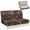 Brown Camo Forests, variant on XYZCANDO Camo Grass Print Breathable RV Jackknife Sofa Cover, Stretch Non-Slip Couch Protector for Travel Trailer Camper Foldable Sofa, Easy to Install & Machine Washable