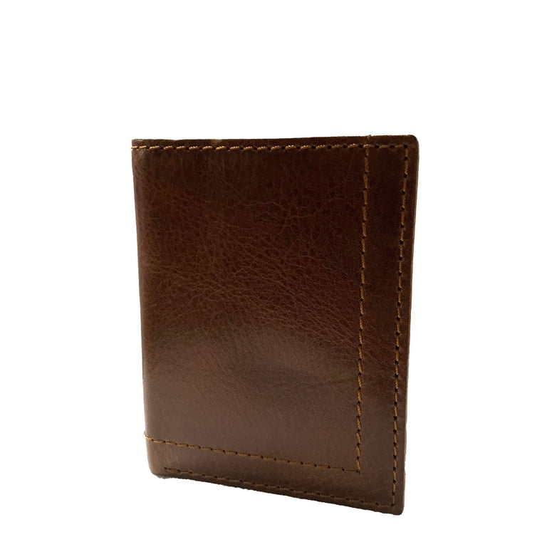 George Men's Trifold Wallet, Brown Leather photo 1