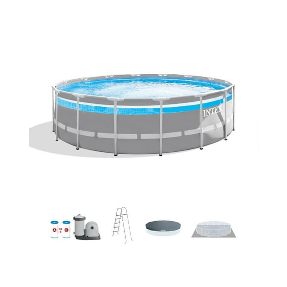 Intex Clearview Prism Frame™ 16 FT x 48 in Above Ground Premium Pool Set