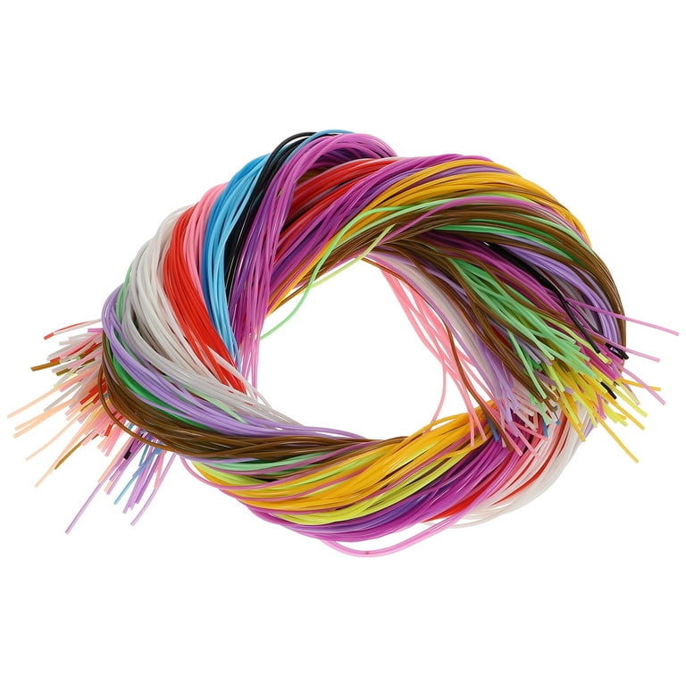 200pcs 20 colors Weaving Strings PVC Lacing String Craft String Multi-color  DIY Craft Cord Jewelry Making Rope