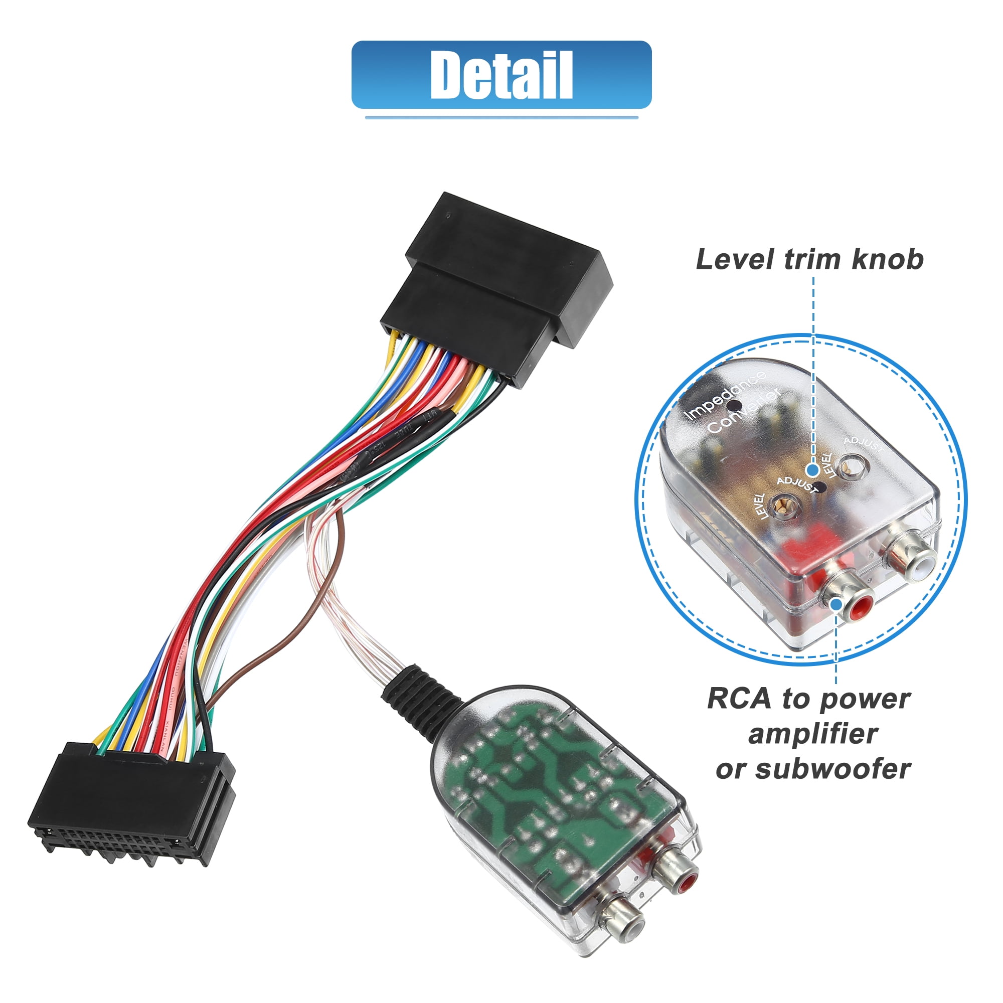 Unique Bargains Car Amplifier Adapter Interface for Ford 2011-2018 Extension Wire
