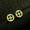 gold, variant on A pair of steampunk gear manly stud earrings
