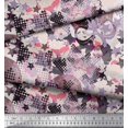 thumbnail image 3 of Soimoi polyester Crepe Fabric Star,Skull & Texture Decor Fabric Printed Yard 52 Inch Wide, 3 of 3