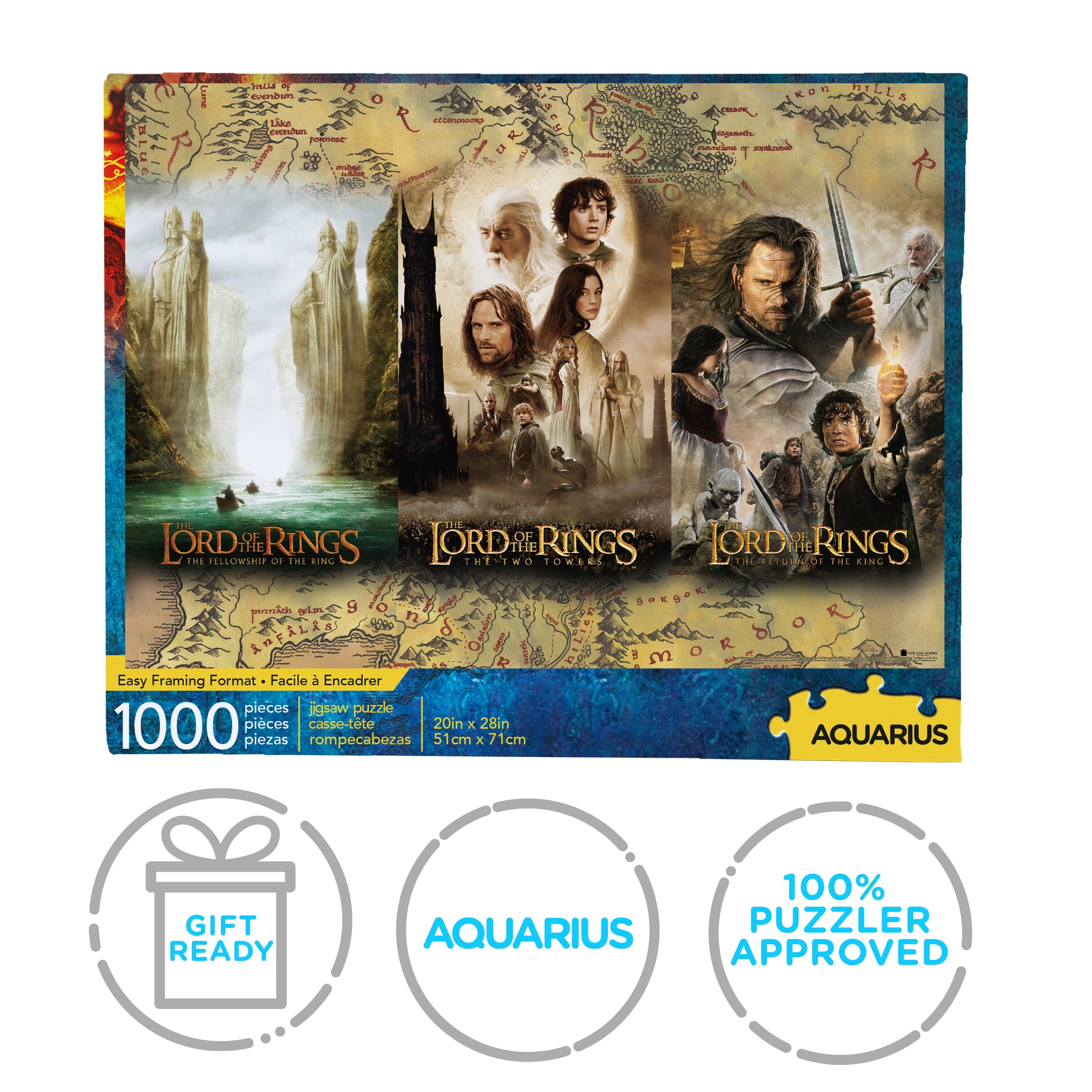 Lord of the Rings Triptych 1000 Piece Jigsaw Puzzle