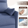 thumbnail image 5 of Vineego 360°Swivel Rocker Recliner Chair Armrest-Style Massage Recliner with Comfy High Back for Living Room,Loop Yarn Blue, 5 of 8