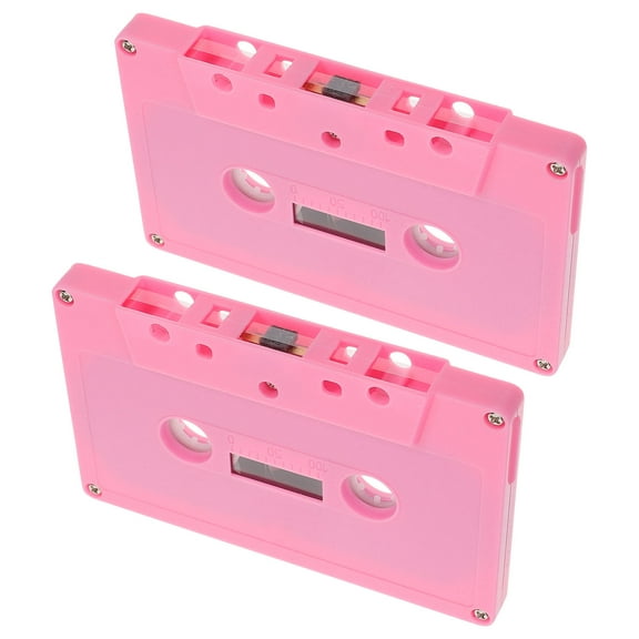WHAMVOX 2pcs Colorful Retro Cassette Tape Decor Blank Audio Cassettes for Music Party and DIY Projects