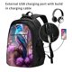 thumbnail image 2 of Easygdp Beautiful Flower Blue Bird Mochila para Laptop de Viaje con Puerto USB, Mochila para Laptop con Puerto de Carga USB para Mujeres y Hombres, 2 of 7