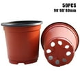 thumbnail image 1 of MesaSe 50 Pcs Plastic Nursery Pot Double Color Plant Seedling Holder Raising Nutrition Block Pots New, 1 of 9