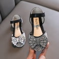 thumbnail image 2 of Otqutp Casual Shoes for Flower Girls Fashion Spring and Summer Girls Dance Shoes Princess Dress Performance Shoes Pearl Rhinestone Bow Hook Loop Elegant Comfortable Shoes, 2 of 6