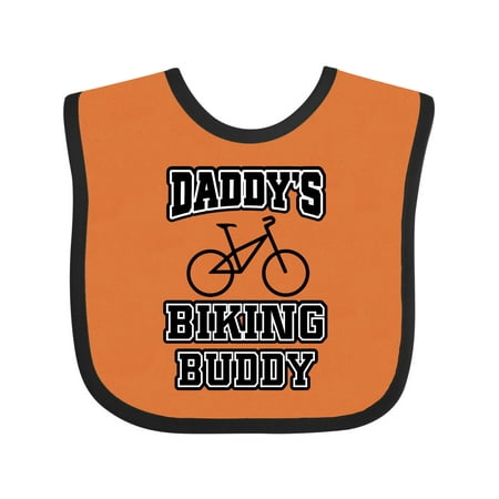 

Inktastic Daddys Biking Buddy Gift Baby Boy or Baby Girl Bib