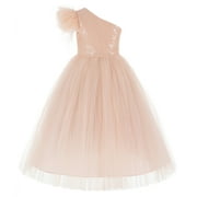 Ekidsbridal Vintage Corset Feather Flower Girl Dress Princess Gowns for Toddlers Ballroom Dance Recital OS2 8