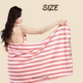 thumbnail image 6 of Glow Wrap Towel with Straps, 27.56 * 63in Chic Cache GlowWrap, Sexy Open Back Wearable Bath Towel,Ultra-Absorbent & No Slipping for Women Spa/Vacation (Red/White Stripes), 6 of 6