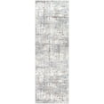 thumbnail image 2 of Hauteloom Concordia Contemporary Abstract Living Room Bedroom Dining Room Runner Rug - Modern Distressed Bohemian Neutral Carpet - Gray, Beige, Orange, Red - 2'7" x 7'7", 2 of 12